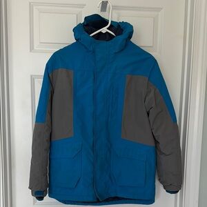 Lands’end Blue & Gray wind and waterproof Squall Jacket
